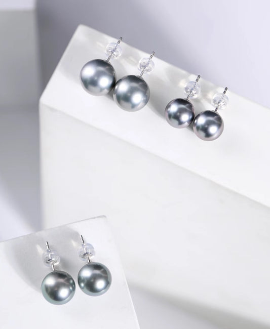 Tahitian Pearl Stud Earrings(大溪地珍珠耳钉)