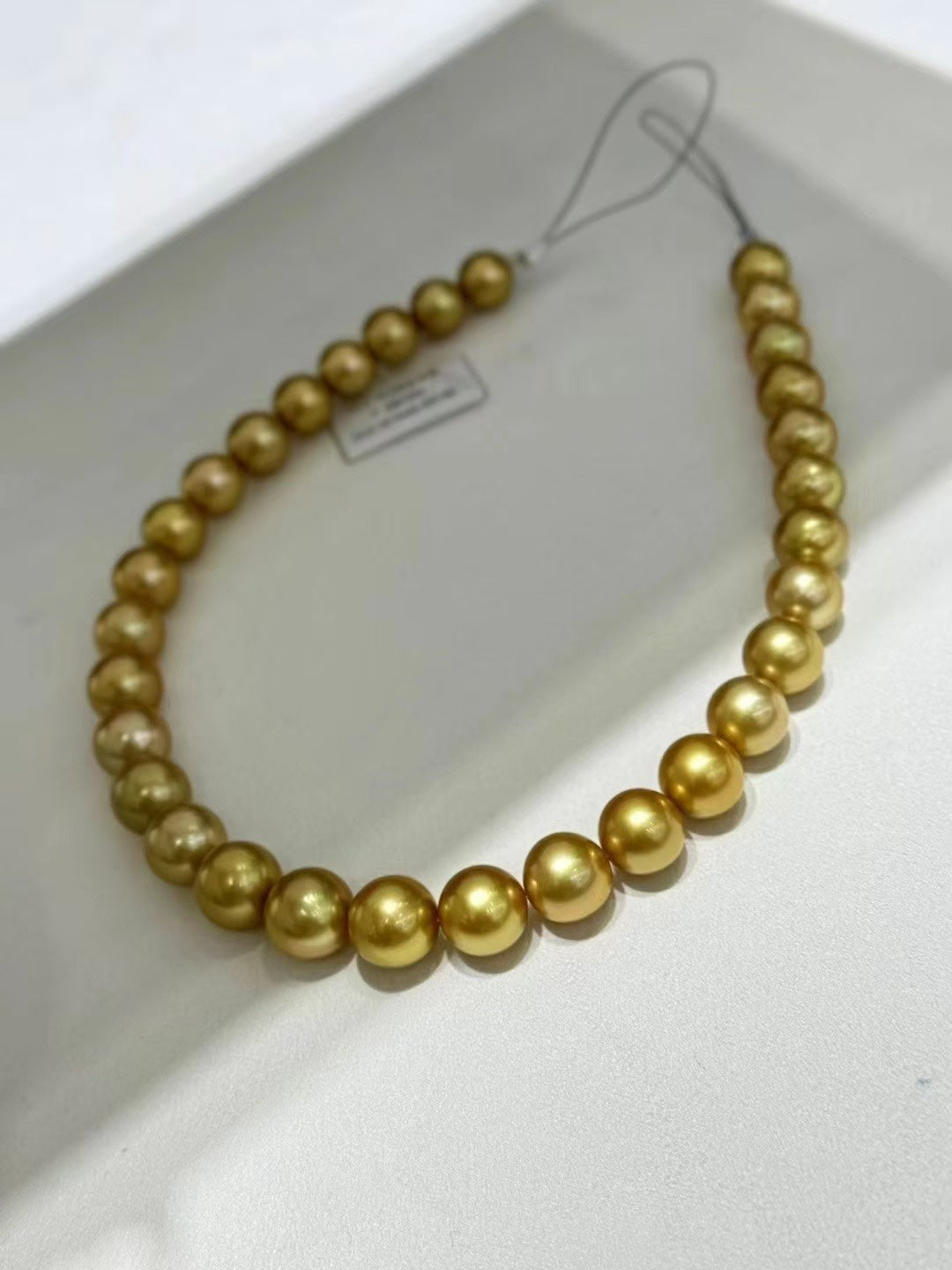 Full strand of 12–14mm South Sea golden pearls(12-14南洋金珠满串)