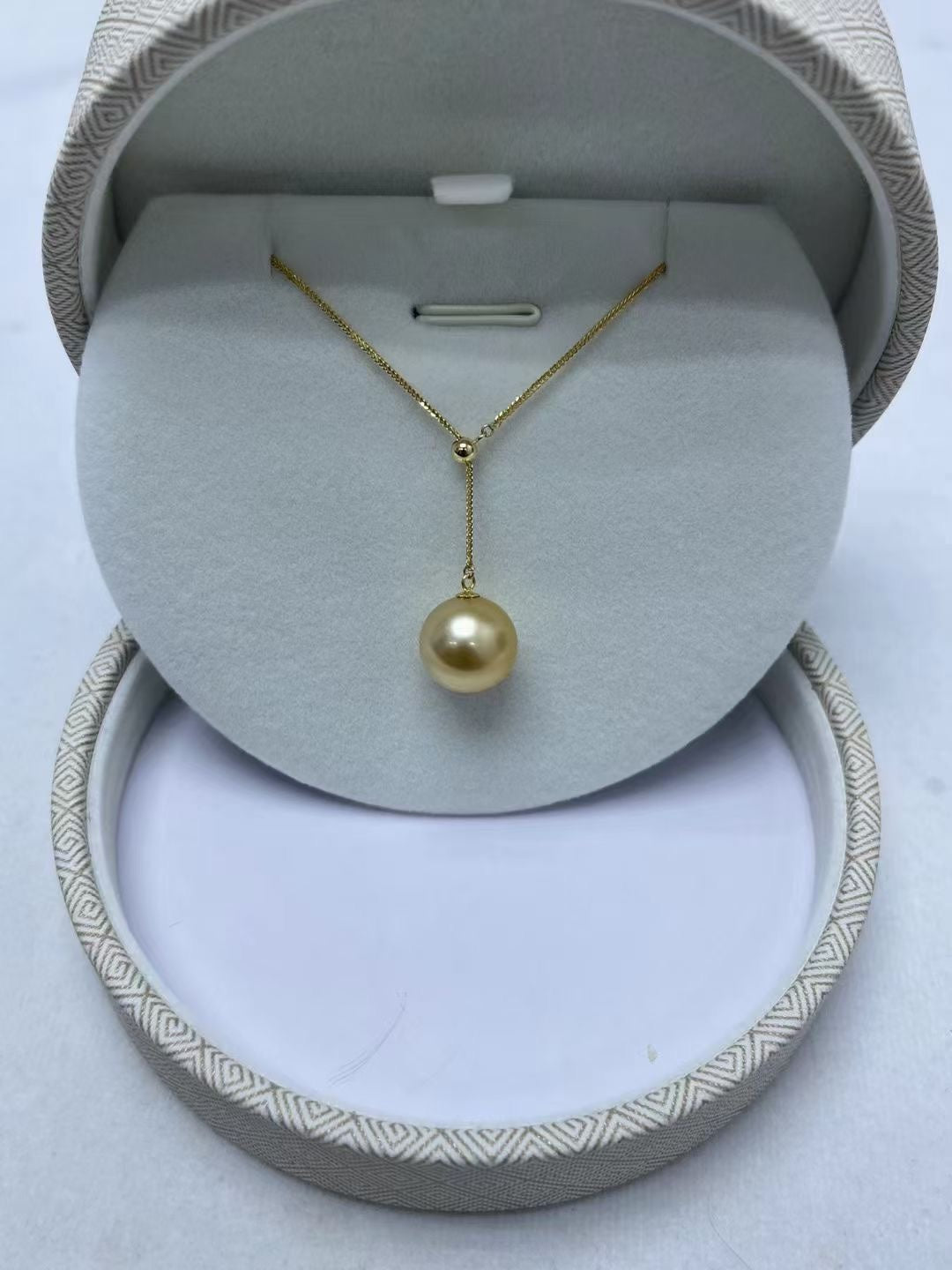 18K Gold Y-Chain with Beads(18K金珠y字链)