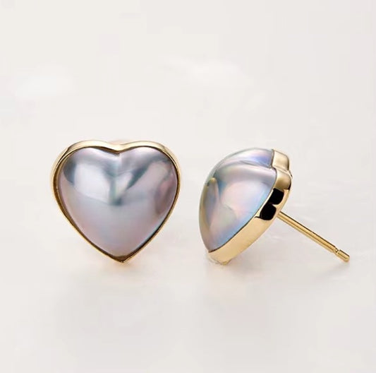 Mabe Pearl Stud Earrings（马贝耳钉）