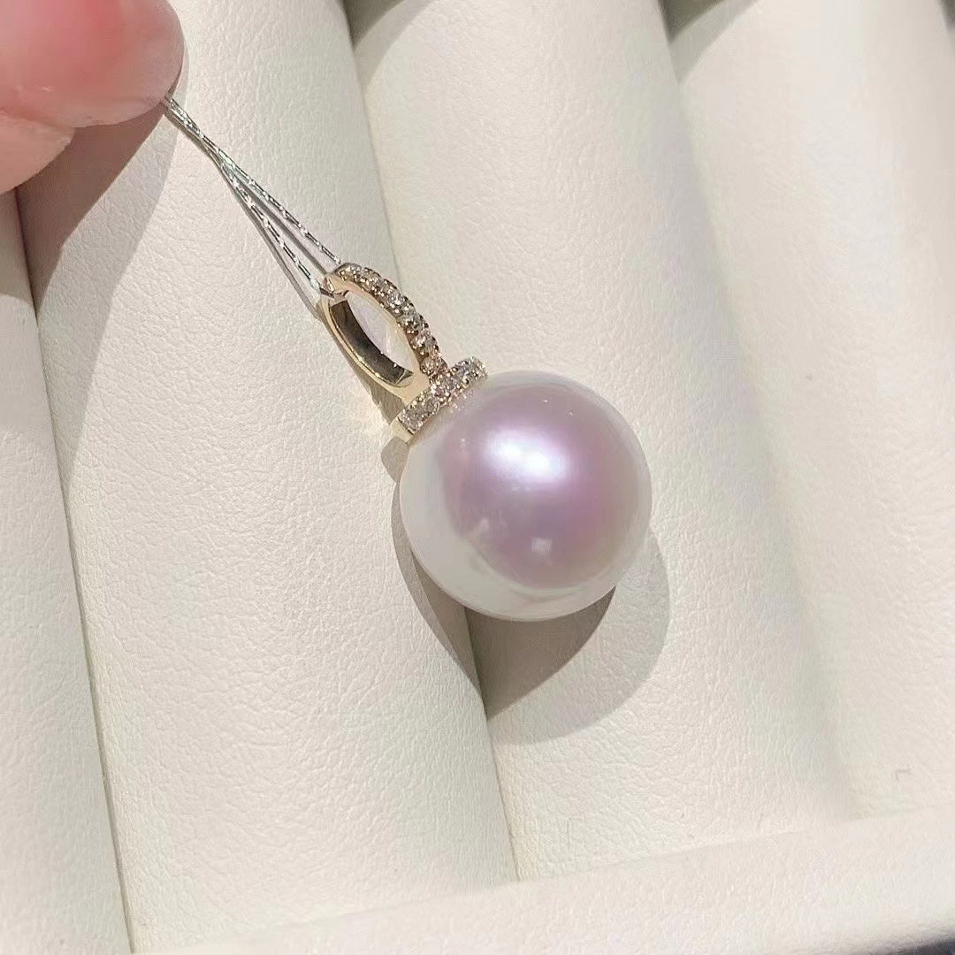 Freshwater Pearl "Edison" Pacifier-Style Pendant（淡水爱迪生奶嘴款吊坠）