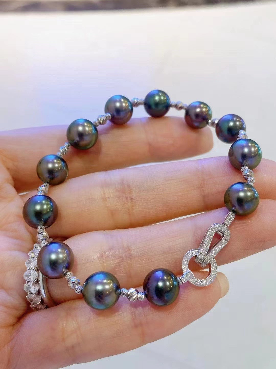 8–9mm Tahitian Pearl Bracelet（8-9mm大溪地手链）