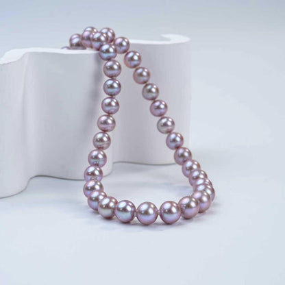 （Seedless Freshwater Pearl Necklace）淡水紫珠无核项链